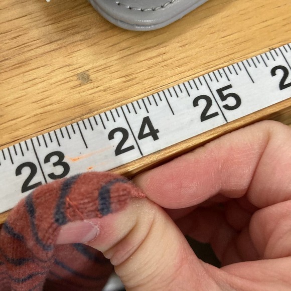 Willow-Root Womens 3/4 Bell Sleeve Soft Striped Blouse Size Medium Pink Gray - Picture 6 of 7